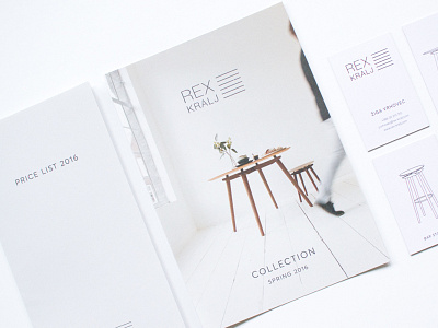 Rex Kralj - Printed matter branding business card furniture leaflet