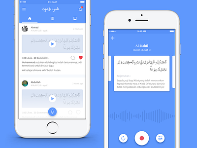 Ngaji Yuk - Social Media App Design Concept by Ahmad Nurhidayat on Dribbble