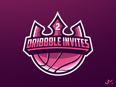 Dribbble Invites 2dribbbleinvites 2invites design dribbble dribbbleinvite dribbbleinvites invite logo mascot