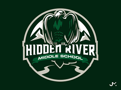 Hidden River design esport gaming hawk logo mascot mascot logo school logo sports vector