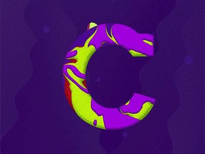 Letter C 36days 36daysoftype 36daysoftype05 bubble colorfull font organic typo typography