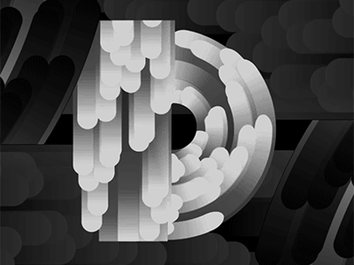 Letter D 36days 36daysoftype 36daysoftype05 aftereffects font particular pattern typo typography waterfall