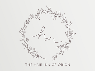 The Hair Inn of Orion Logo branding illustration logo