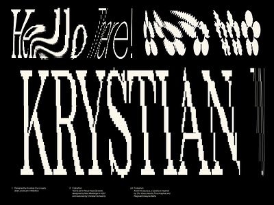 KRYSTIANZUN.COM - Exploration (03) brand branding concept design graphic design identity portfolio shapes typography ui web webflow
