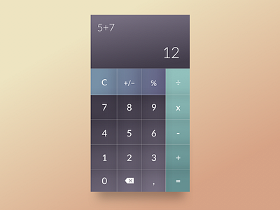 Daily UI #004 Calculator calculator daily ui