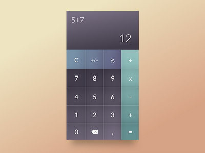 Daily UI #004 Calculator