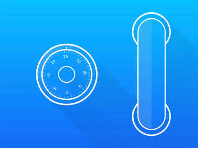 Security App Icon animated blue gif gradient ios7 passwords photoshop security