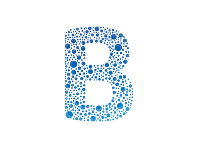 Letter B bubbles design letter letter b vector