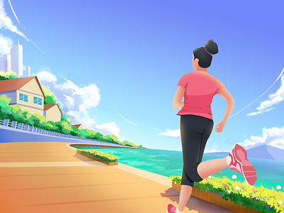 Jogging illustration