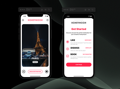 HONEYMOON - Build Honeymoon a Tinder-Like SwiftUI graphic design mobile swift ui uiux