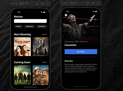 Movie App mobil mobile mobile app ui