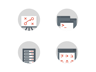 Icons for a Website development icons infrastructure strategy ui ux
