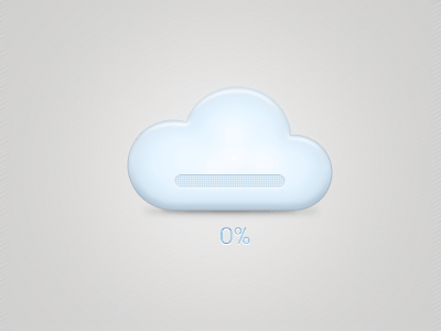 Uploading Bar In Cloud