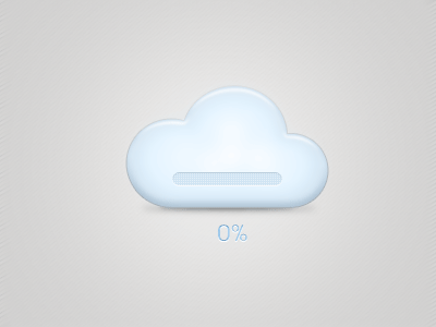 Uploading Bar In Cloud animation cloud icon interaction ui uploading