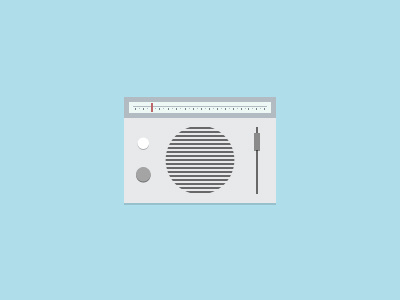 Radio clean icon radio ui