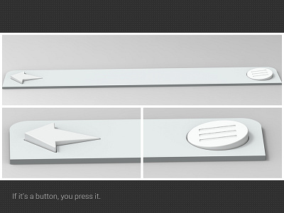 Navigation Bar_Concept Design (@2X available) 3d button concept design navigation bar