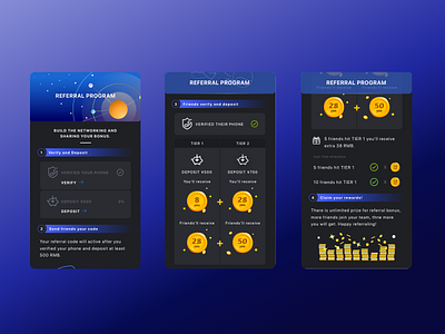 Referral program illustraion invitation referral rewards rules