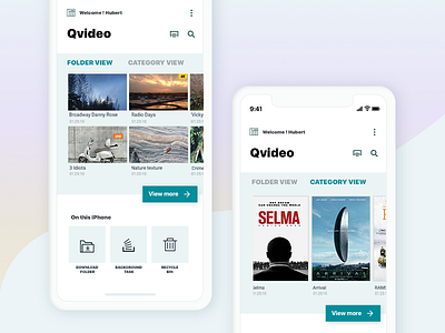 Qvideo app ui ux video