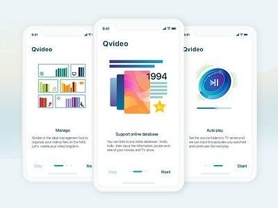 Qvideo app ui ux video
