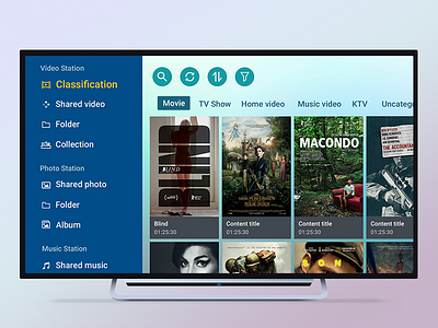 Qmedia androidtv tvui