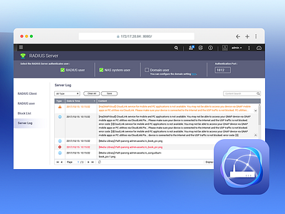 RADIUS Server network server webdesign