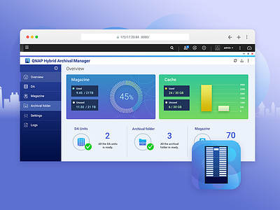 Hybrid Archival Manager backup migration nas web