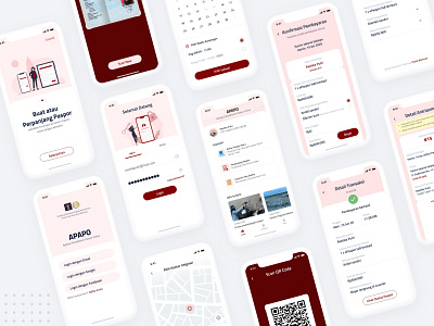 Antrian Imigrasi App Redesign antrian imigrasi app app design design home list menu mobile app mobile design payment product design ui ui design ux ux design