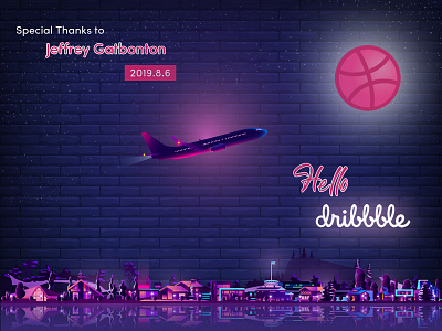 Hello Dribbble! welcome shot