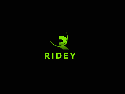 Ridey / Branding / R letter branding car rental logo design