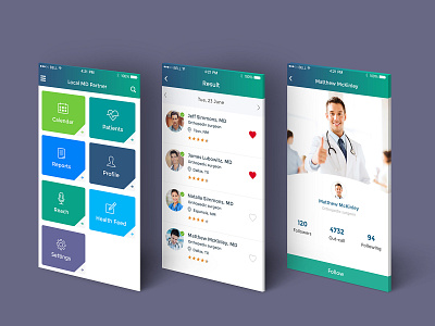 LocalMD Mobile App / Partner creative doctor ios medical mobile app