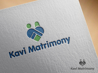 Kavi Matrimony / Branding brand identity branding couples creative karthik logo design love matrimony