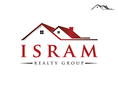 Isram Realty Group / Branding branding creative gradient karthik logo design real estate reality red trend ui usability ux