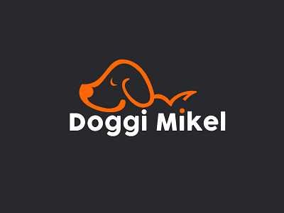 Campaign Logo For My Pet - Mikel branding campaign creative design dog logodesign orange pet trend ux weekly warm up