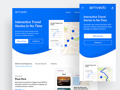 Arrivedo - interactive stories on a map