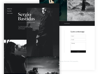 Website for photographer interface design portfolio website ui ui design