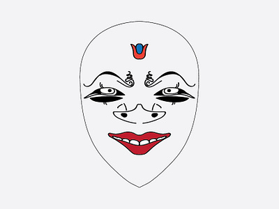 Topeng Cirebon Panji (Panji Mask) culture design indonesia mask