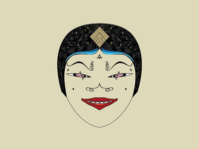 Topeng Cirebon Samba (Samba Mask) culture indonesia mask