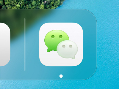 WeChat Icon android app icon big sur figma icon iphone macos osx skeuomorphism smartisan ui wechat zklm0000
