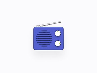 Smartisan Radio Icon android figma icon illustration mac os photoshop rebound skeuomorphism smartisan ui zklm0000