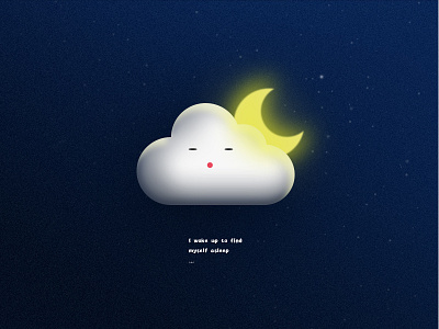 Good Night cloud icon illustration sleep sweating zklm0000