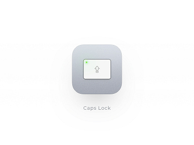 Caps Lock Icon apple icon industrial design ios12 keyboard mac os osx icon photoshop ui zklm0000