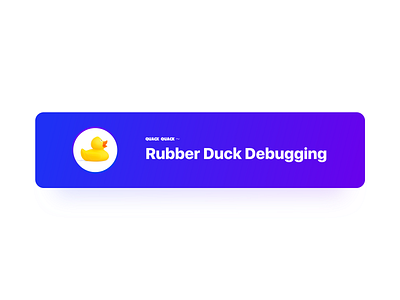 Rubber Duck Debugging app card icon mac os photoshop ui web zklm0000