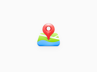 Map Icon android google map icon mac os map ui os x osx painting photoshop ui zklm0000