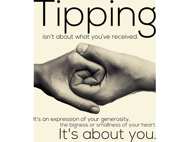 Tipping Its About You Posters tipping