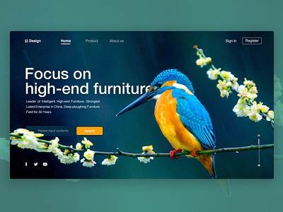 Intelligent High-end Furniture WEB ui 产品 商标 概念 艺术 设计 趋势