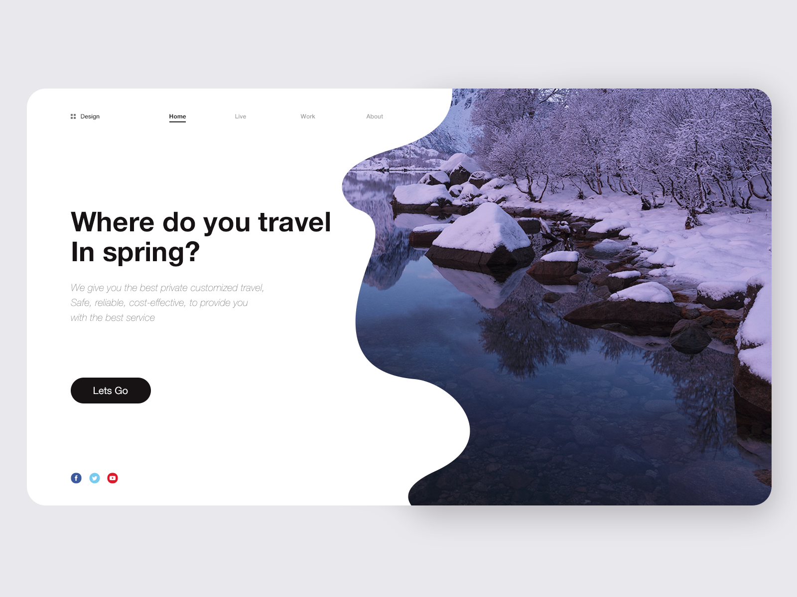 Private custom tourism project WEB by Marvin Wu on Dribbble