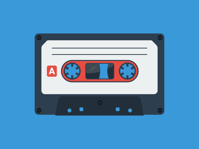 Compact Cassette after effects animation cassette illustrations