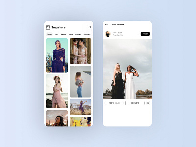 Snapshare - Stock Image Appp design graphics photogallery snapshot ui ui design uiuxdesign userinterface