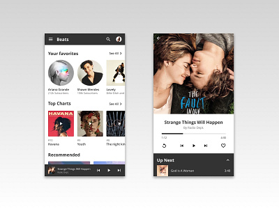 Music Player design ui design ui ux user experience user interface user interface design