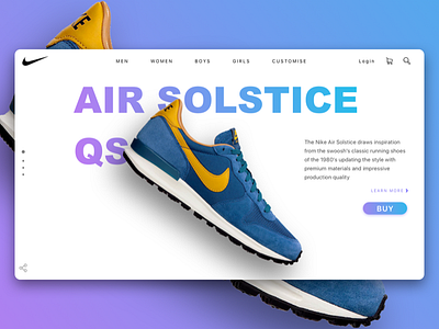 Nike Air Landing Page Concept